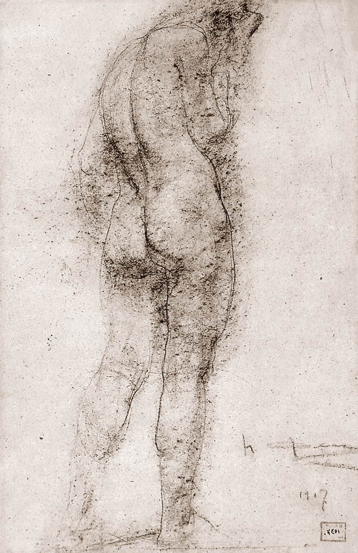  Nicolai Ivanovich Fechin —— 站着的裸女 (3)